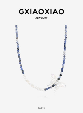 G XIAOXIAO 时尚百搭蝴蝶坠简约项链女款 DX219