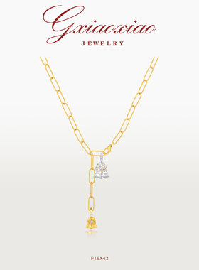 气质高级百搭圣诞铃铛项链