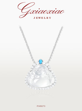 G XIAOXIAO 镀K金【限定】中式轻奢气质高级感佛公项链 F16X272