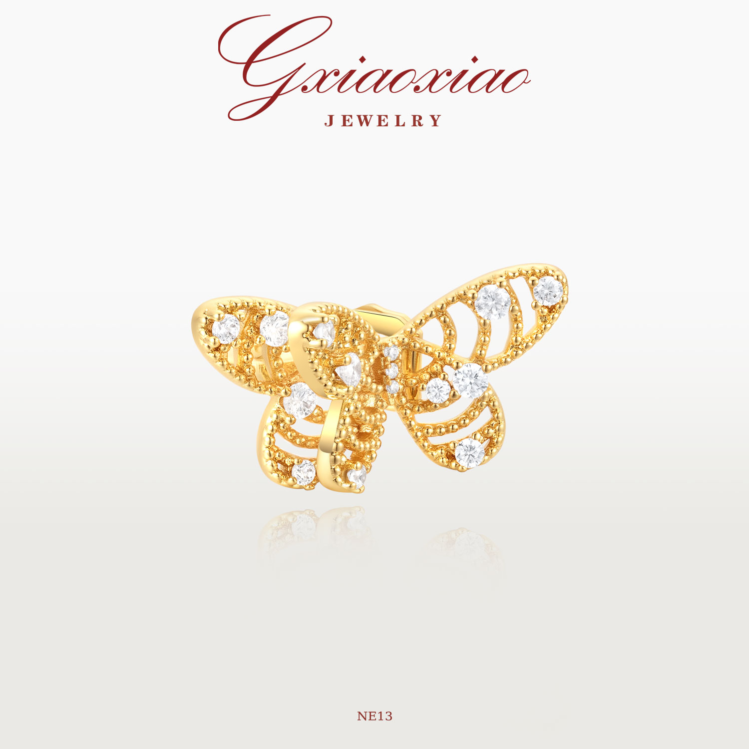 时尚气质百搭蝴蝶简约耳夹