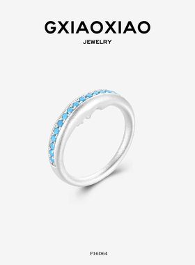 G XIAOXIAO戒指 【月亮女神】气质时尚百搭月亮戒指 F16D64