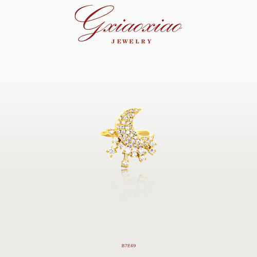 GXIAOXIAO精致百搭月亮耳夹