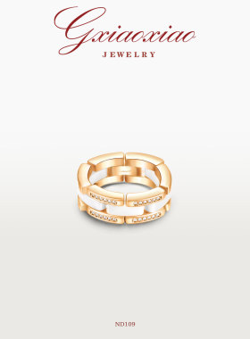 高小小简约大气陶瓷戒指