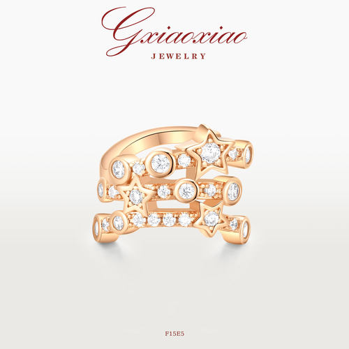 法式轻奢气质高级星星耳夹