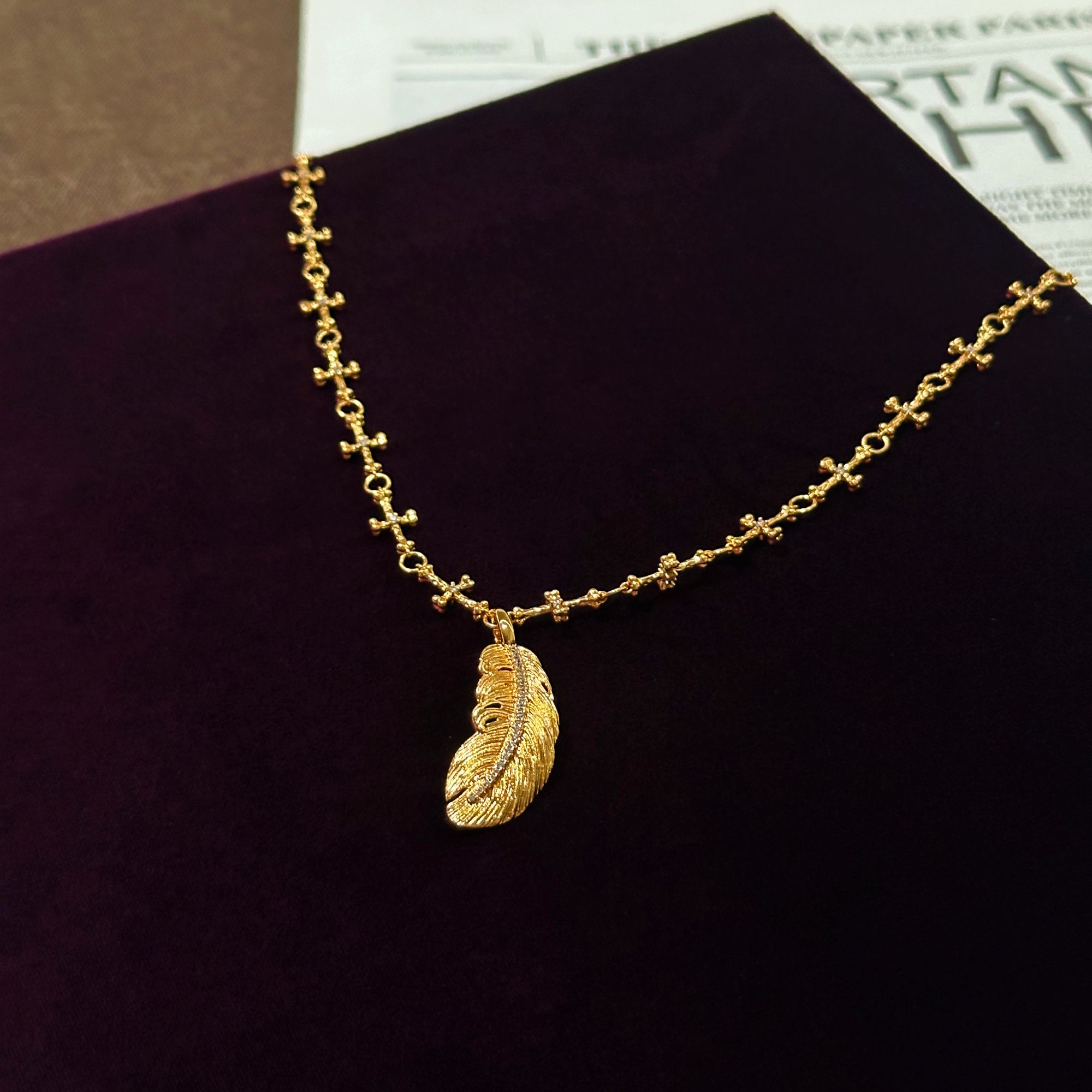 GXIAOXIAO【天使羽翼】羽毛项链