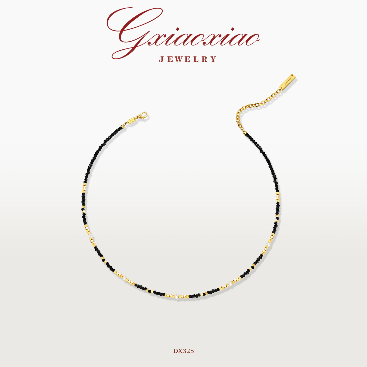 GXIAOXIAO精致叠戴搭配手工项链