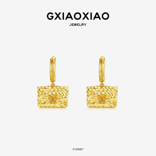 GXIAOXIAO高级感鸢尾花包包耳环