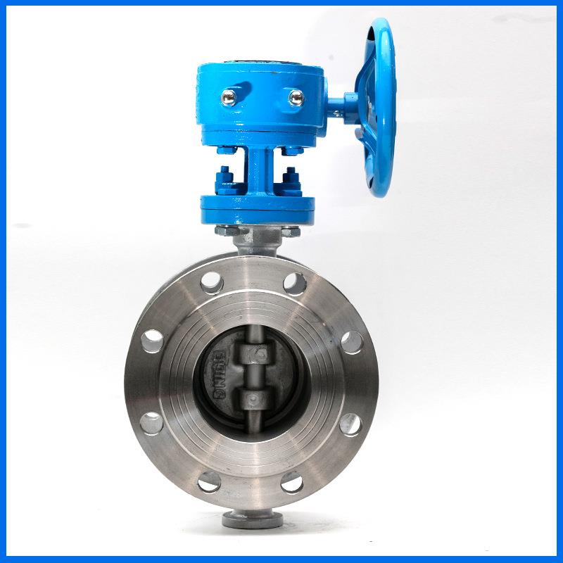 现货供应304蜗轮硬密封法兰蝶阀D343W-16P蜗轮硬密封法兰蝶阀