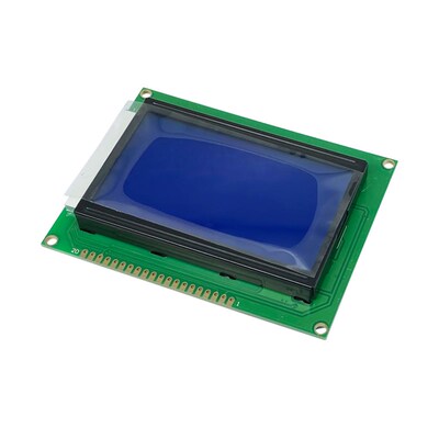 5V 3.3V LCD液晶显示屏蓝屏/黄绿屏 12864B 液晶屏带背光