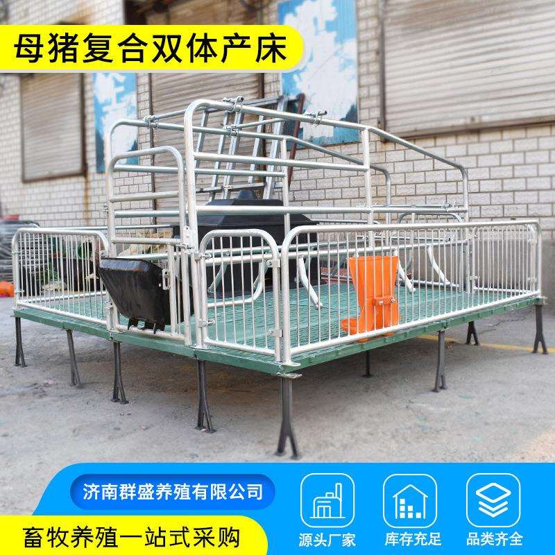 厂家直销养殖母猪复合双体产床 猪用加厚复合单体连体母猪产仔床