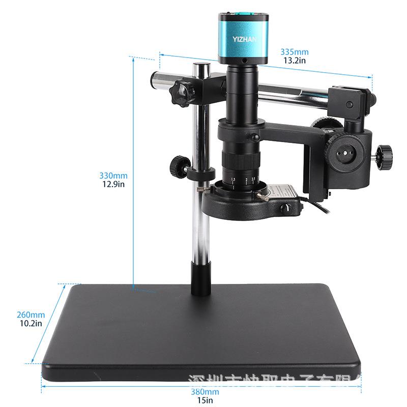 万向支架电子显微镜CCD光学相机4K高清维修手机数码鉴宝显微镜