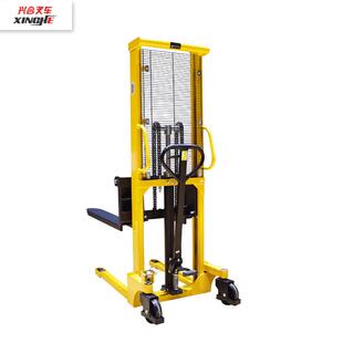 手动液压堆高车轻型升降叉车仓库手推升高车1吨2吨 电动升高叉车