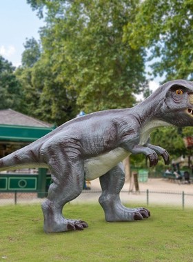 户外园林游乐园彷真发光动物恐龙大雕塑玻璃纤维摆件园林景观装饰