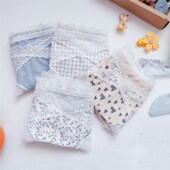 透气纯棉低腰抗菌裆薄款 孕中期晚期蕾丝大码 早期产后 夏季 孕妇内裤