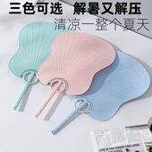 扇子用结加大烂实快耐不手动加厚大风力夏天扇子塑料打凉不烂撕