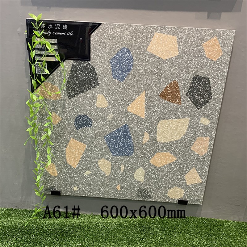 仿古砖600*600n特色大颗粒通体水磨石仿古瓷砖餐厅客厅墙 防滑地