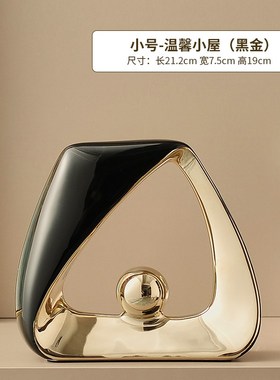 轻奢高档现代家居新房子客厅电视柜E酒柜入门玄关摆件装饰品工艺