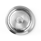 式 圆形光波炉便携烤肉盘卡不锈钢烤架家用烧烤盘烤盘电陶炉两件套