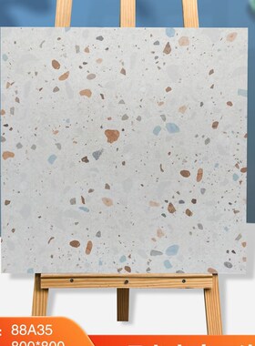 仿古水磨石瓷砖600xo600客厅餐厅地砖防滑800x800餐厅灰色地板砖