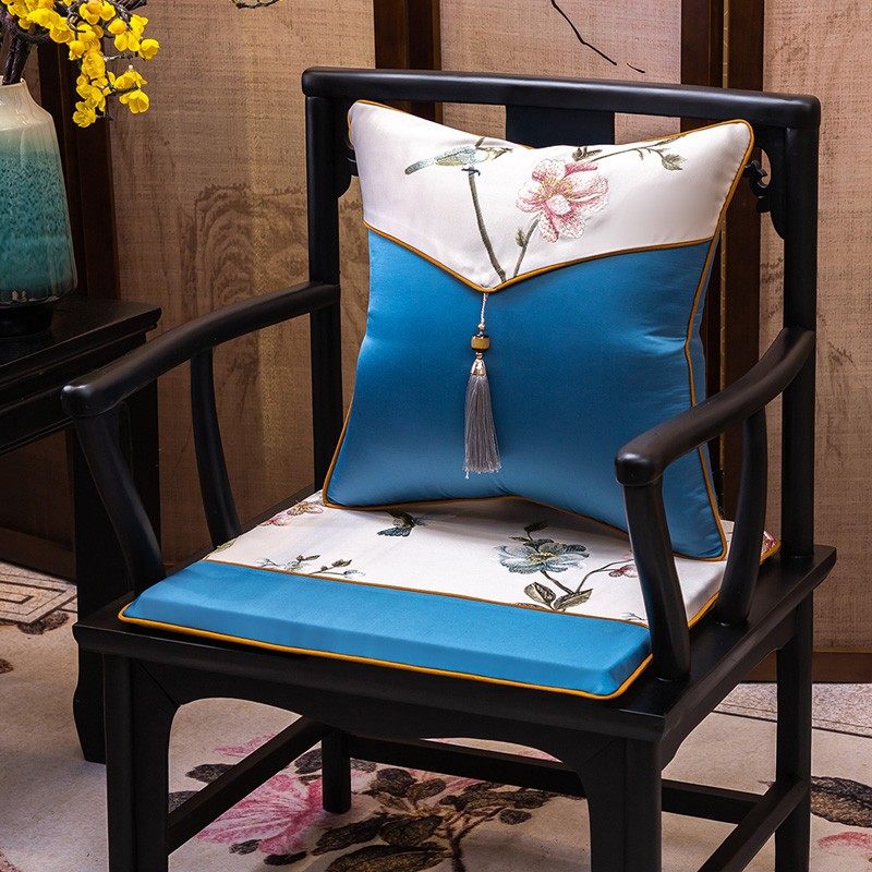 红木沙发坐垫中式餐椅实木家具圈椅太师椅垫子茶椅垫椅子垫套定制