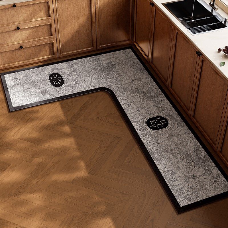 美式高端厨房专用L型地垫PVC防油防滑可擦免洗防脏脚垫家用地毯,居家布艺,厨房地垫,淘宝优惠券,粉丝福利购,淘宝优惠卷