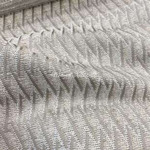 门幅280CM雪尼尔色织提花几何纹理窗帘沙发布料白色黑色肌理布