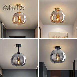 北欧后现代客厅灯简约现代创意过道灯卧室房间玄关极简艺术吸顶灯