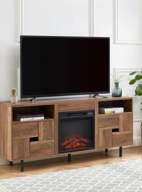 【热卖欧美】18寸嵌入加热取暖器仿真火焰装饰电壁炉芯fireplace