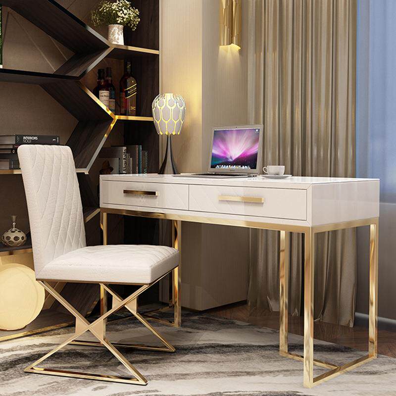 港式轻奢电脑桌儿童书桌儿童环保书桌酒店工程桌高档轻奢书桌