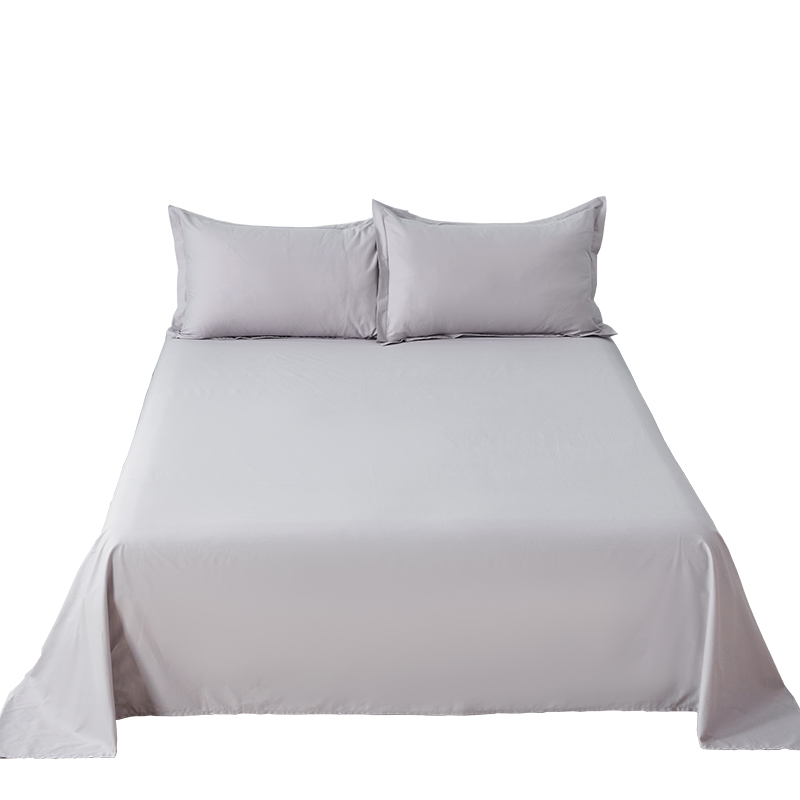 新款A类100床单单件简约1.5米双人纯色全棉学生1.2m单人被单