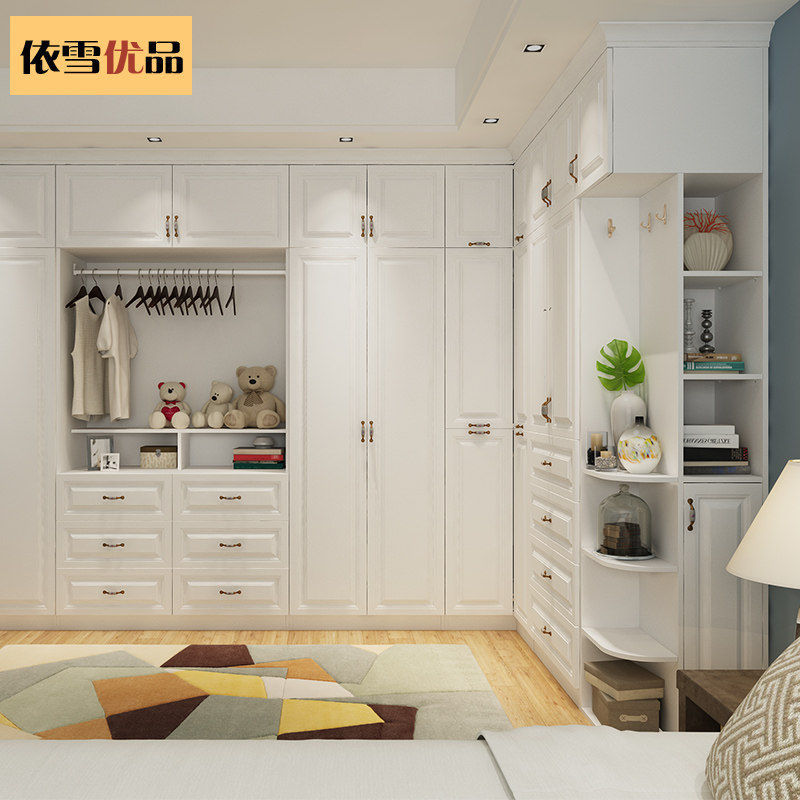 卧室转角衣柜大i衣橱整体衣帽间定制欧式衣柜家用卧室收纳储物组