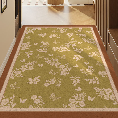 丝圈入户门口f地垫可裁剪脚垫门垫进门高级感中古玄关地毯防滑垫