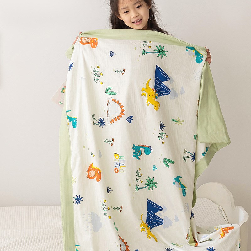 2024新款A类双层纱婴童夏被夏毯幼儿园儿童夏凉被空调被宝宝盖毯