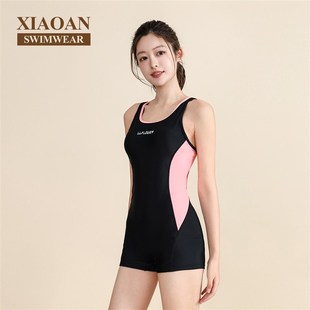 竞速连体泳衣女2025新款爆款平角保守遮肚显瘦游泳馆专用大码泳装