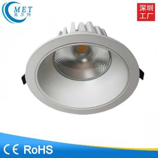 深杯防眩筒灯全铝大功率cob筒灯嵌入式 7w12w18w24w30w36w40w48w
