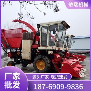 小型轮式圆盘割台青储机割茬低秸秆青储机出售牧草青贮机