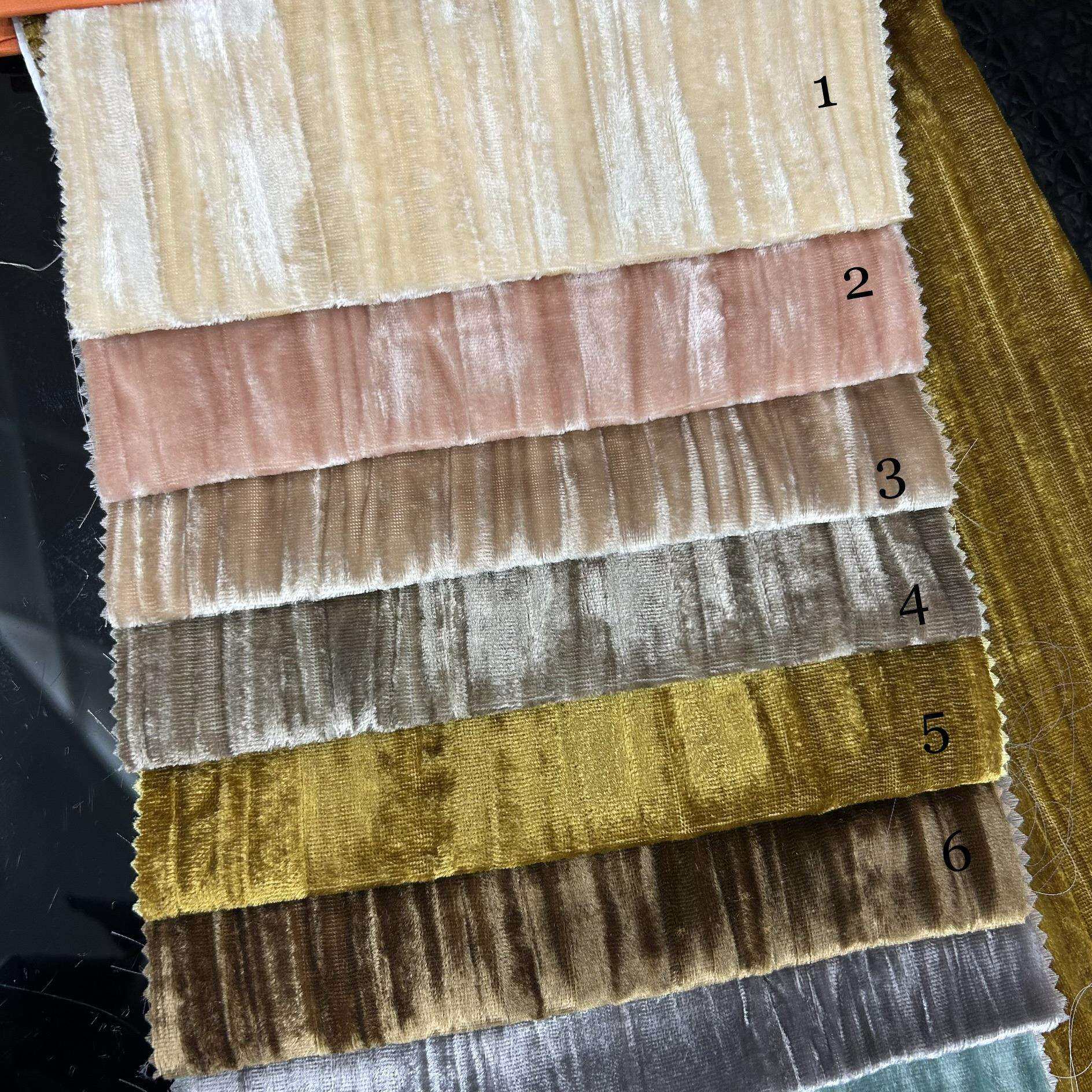 门幅138cm金丝绒绒布压绉面料仿真丝绒压绉绉布服装窗帘抱枕面料