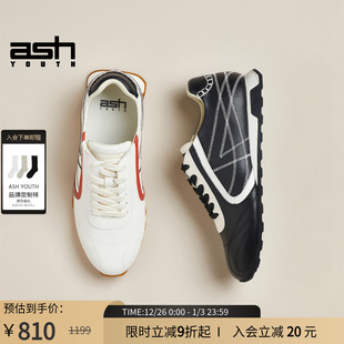 2025新款 女鞋 真皮休闲鞋 平底单鞋 ASH 薄底德训鞋 YOUTH「珍保」