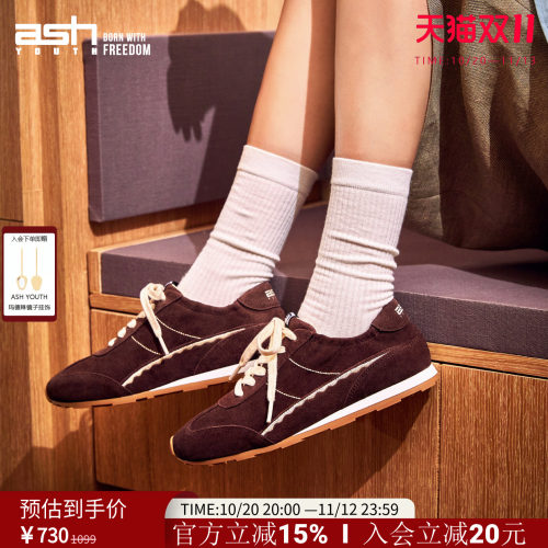 ASHYOUTH复古百搭德训鞋女