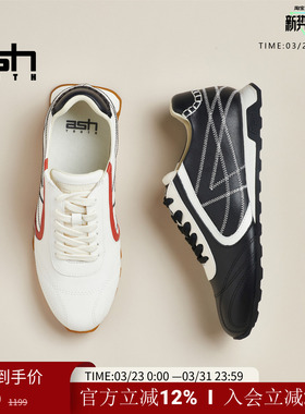 ASH YOUTH「珍保」 女鞋2026新款真皮休闲鞋平底单鞋薄底德训鞋