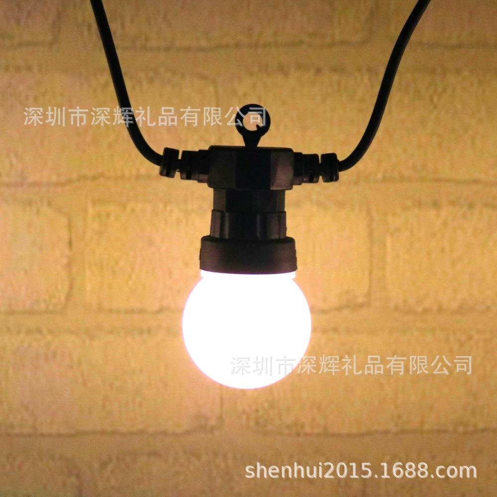 G50灯串线LED泡灯串24v防水灯串有美规欧规防水灯热销款低压彩灯