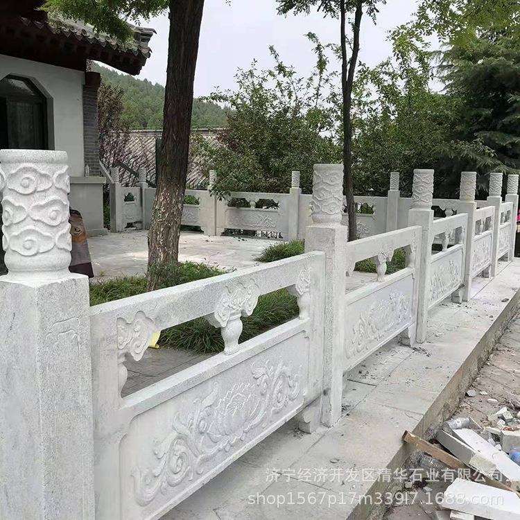 青石栏杆汉白玉防护栏围栏石雕栏杆花岗岩石栏杆石护栏阳台石栏板