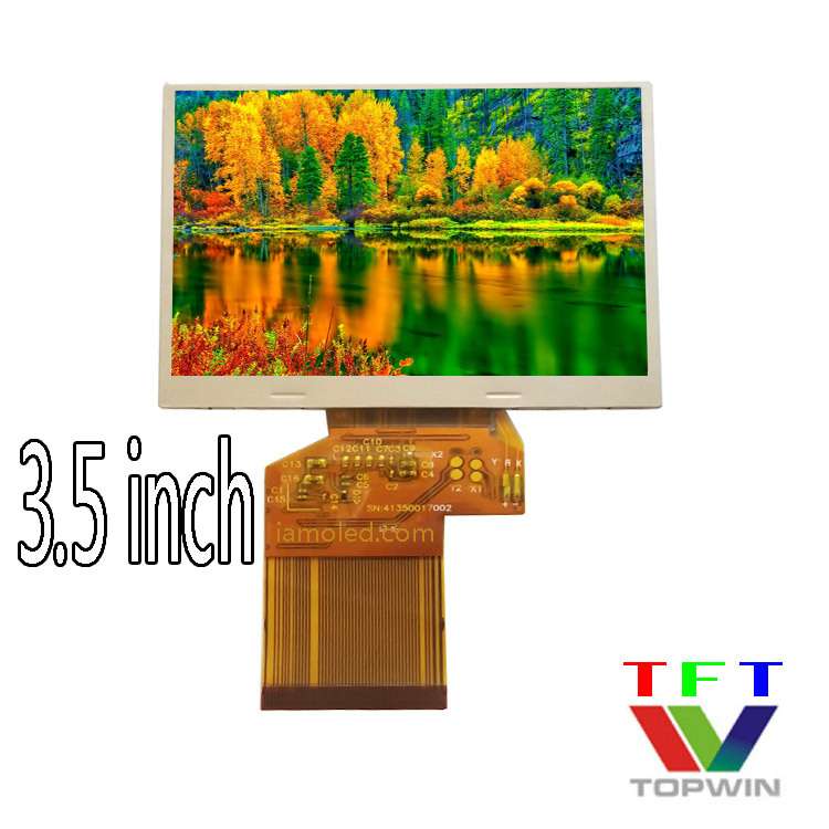 3.5英寸液晶RGB显示屏横屏全视角320x240工业级别topwin全彩色