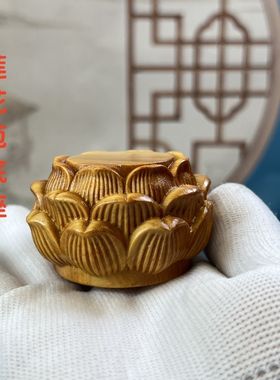 崖柏木雕新中式摆件底座送礼