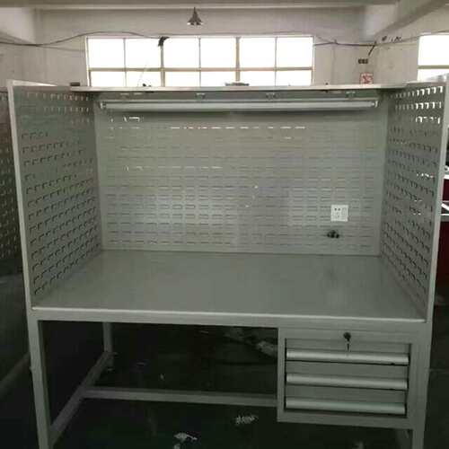 厂家直供不锈钢PP板工作台 简易实验操作台 日照灯工作台