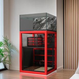 不锈钢鱼缸架子超强承重方缸架子工业风底滤架客厅底柜鱼缸专用架