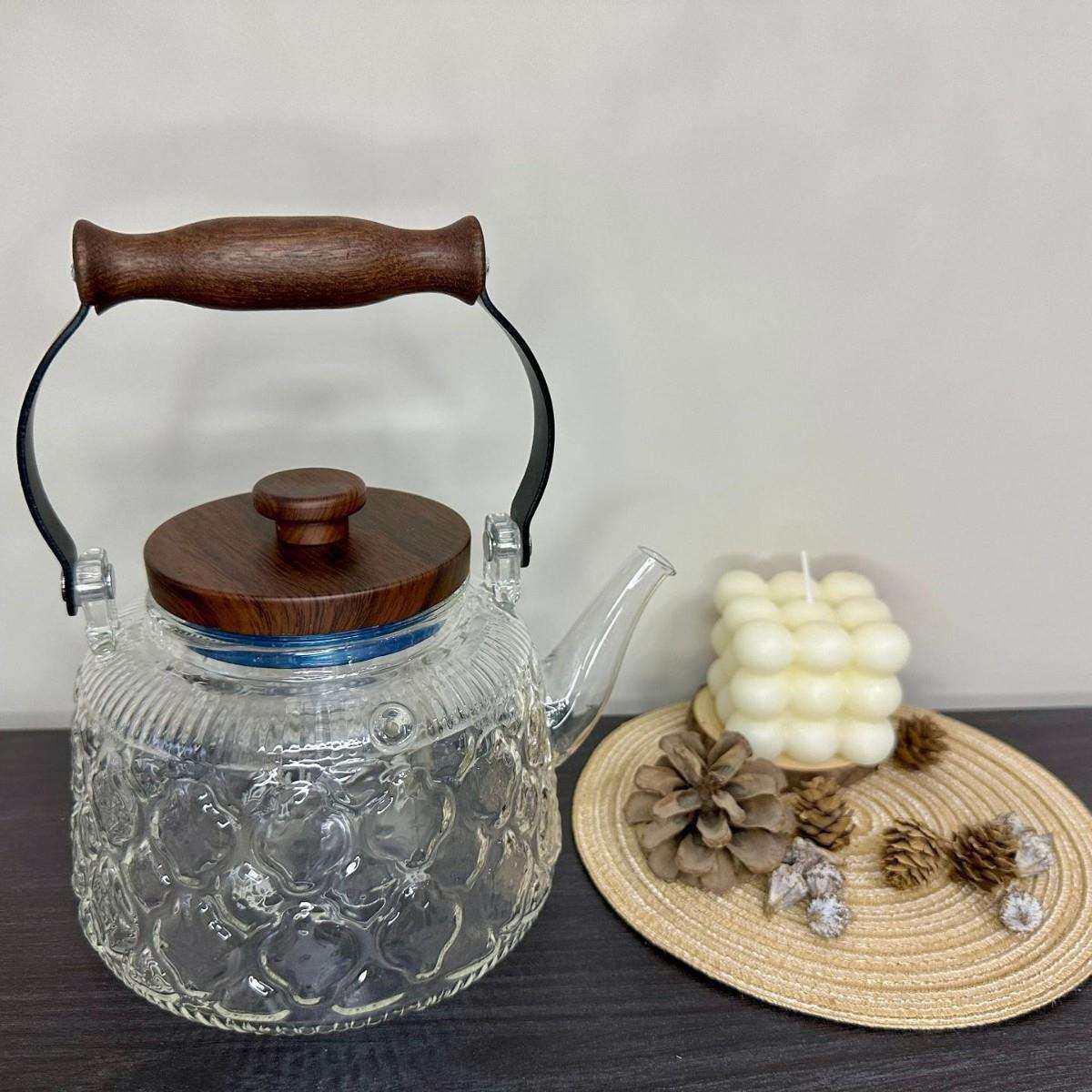 锤纹玻璃海棠提梁壶泡茶壶家用耐热高硼硅玻璃蒸茶器蒸煮一体茶壶,电子元器件市场,其它元器件,淘宝优惠券,粉丝福利购,淘宝优惠卷