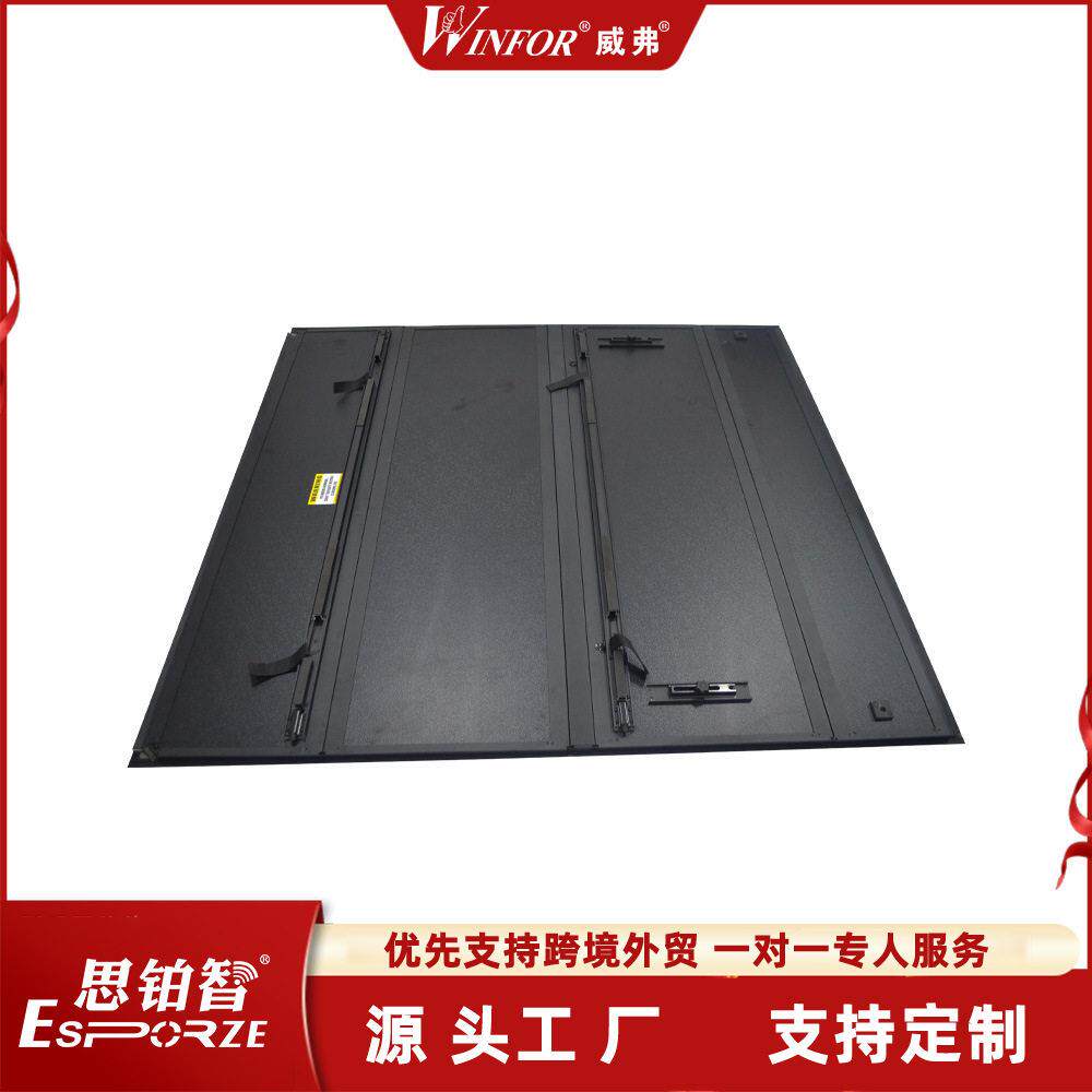 巡逻者T6皮卡卷帘后尾箱盖铝硬尾门盖汽车改装硬四折后盖