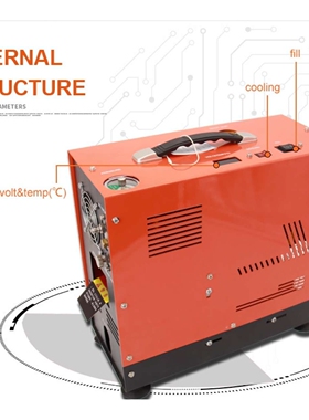 空气呼吸器高压充气泵30mpa压缩机潜水瓶打气机4500ps?i