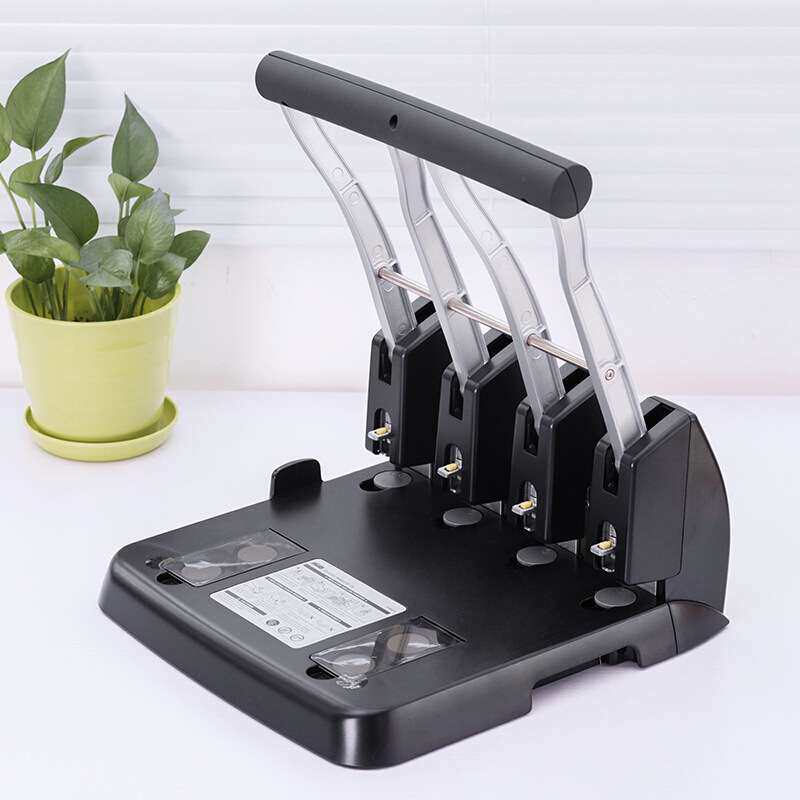 旗文STD 重型厚层四孔打孔机打150张P-1500-4手动打洞器4孔打洞机